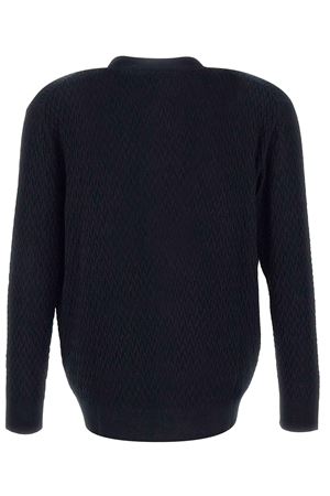 Cardigan in cotone nero PAOLO PECORA | A036F3009000